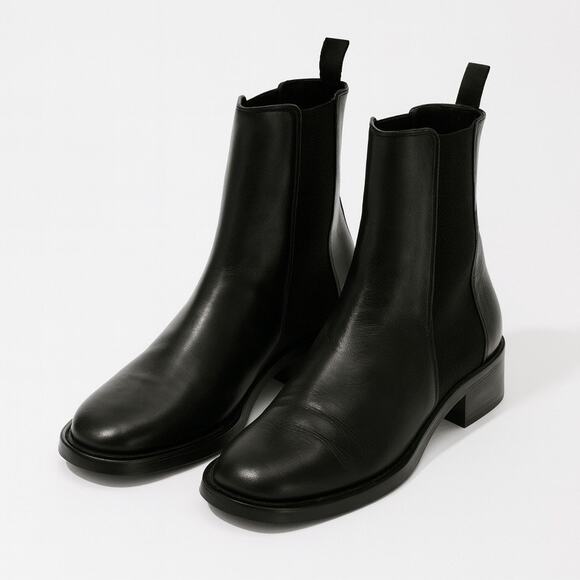 Banana Republic Prialpas Gomma Italian Leather Chelsea Boots Black - Picture 1 of 11